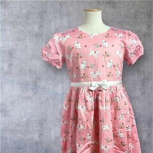 NWT Rachel Riley Kitten Floral Dress, Size 10Y